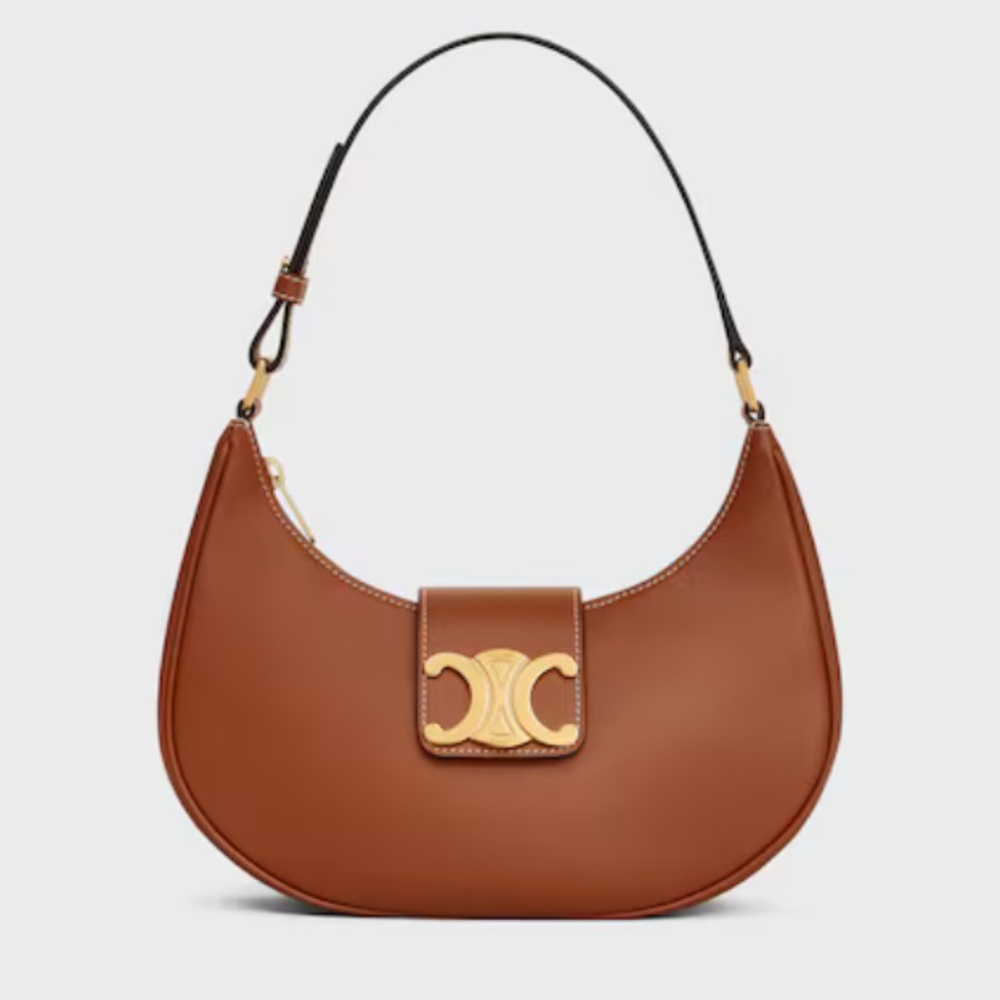 Brown shoulder bag / Cartera Cafe